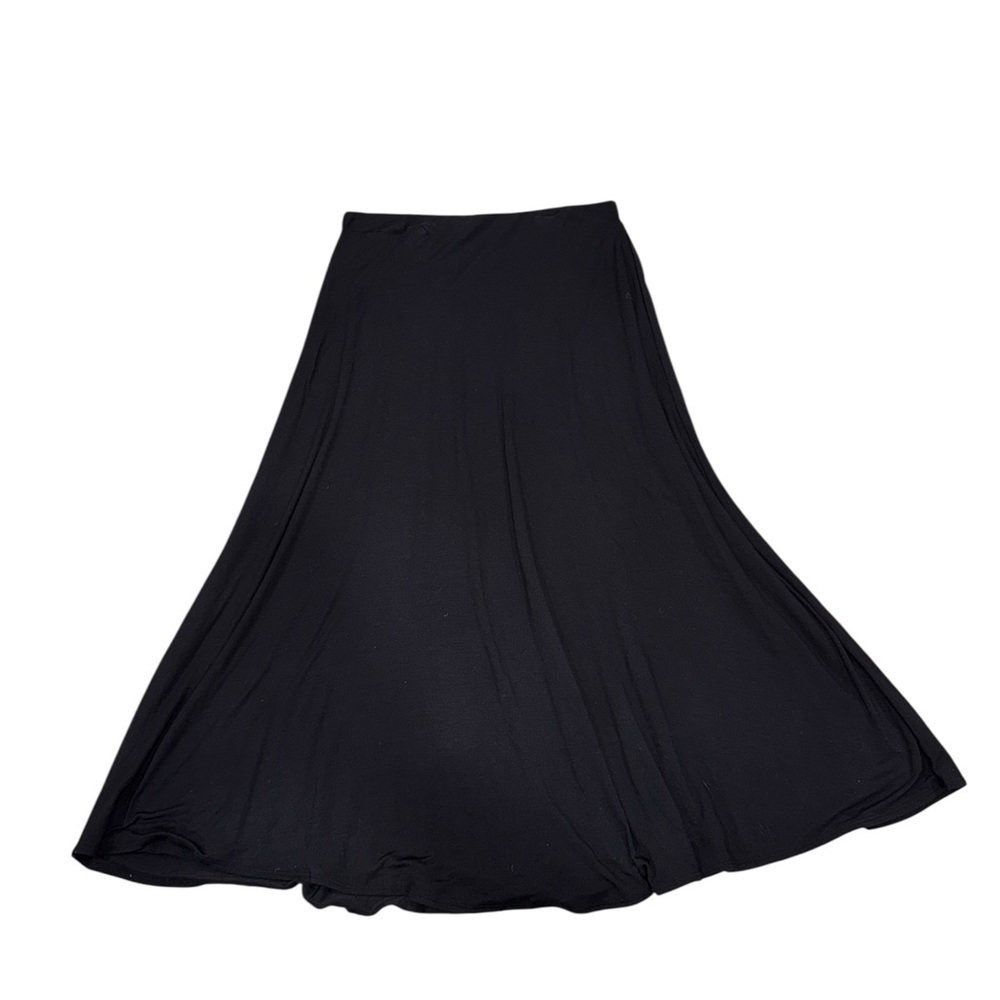Naked Wardrobe Black Modal A-Line Maxi Skirt - Size L